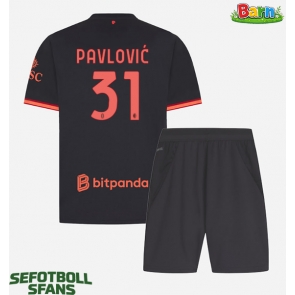 AC Milan Strahinja Pavlovic #31 Tredjeställ Barn 2026-27 Kortärmad (+ Korta byxor)